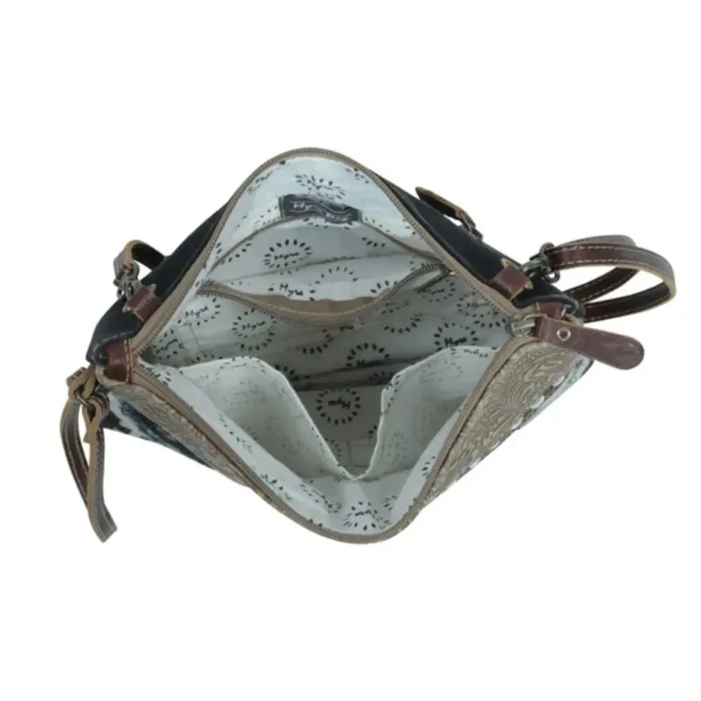 NWT Boutique Tincture Small Embossed Leather Crossbody Bag by Myra